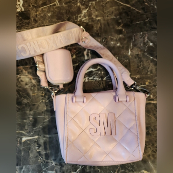 Steve Madden pink quilted mini purse - Picture 1 of 5